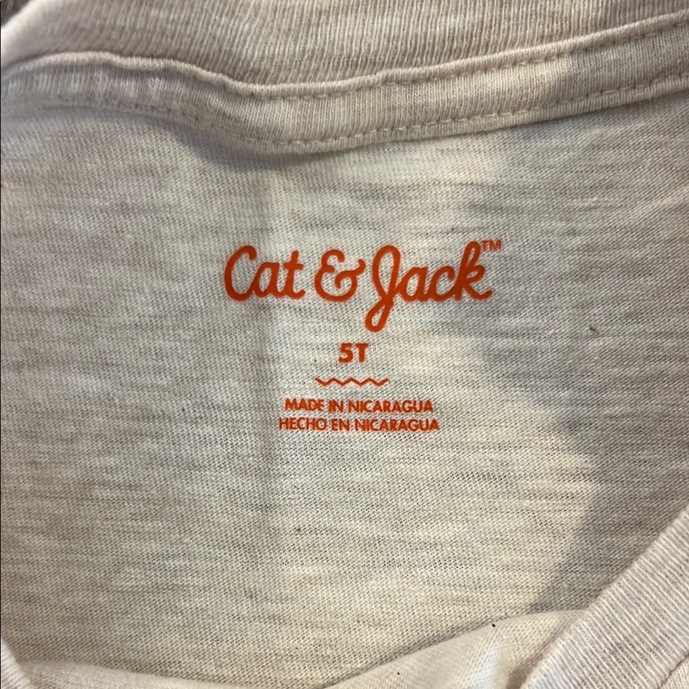 Cat & Jack Beige Kids Shirt with Bunny Print - Picture 2 of 9